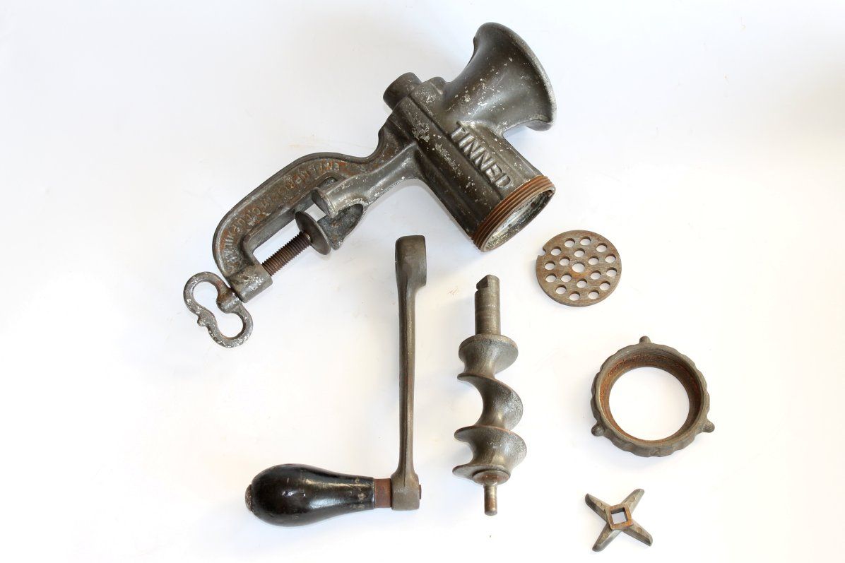 Antique ENTERPRISE 5 Meat Grinder Tinned 1930's USA eBay