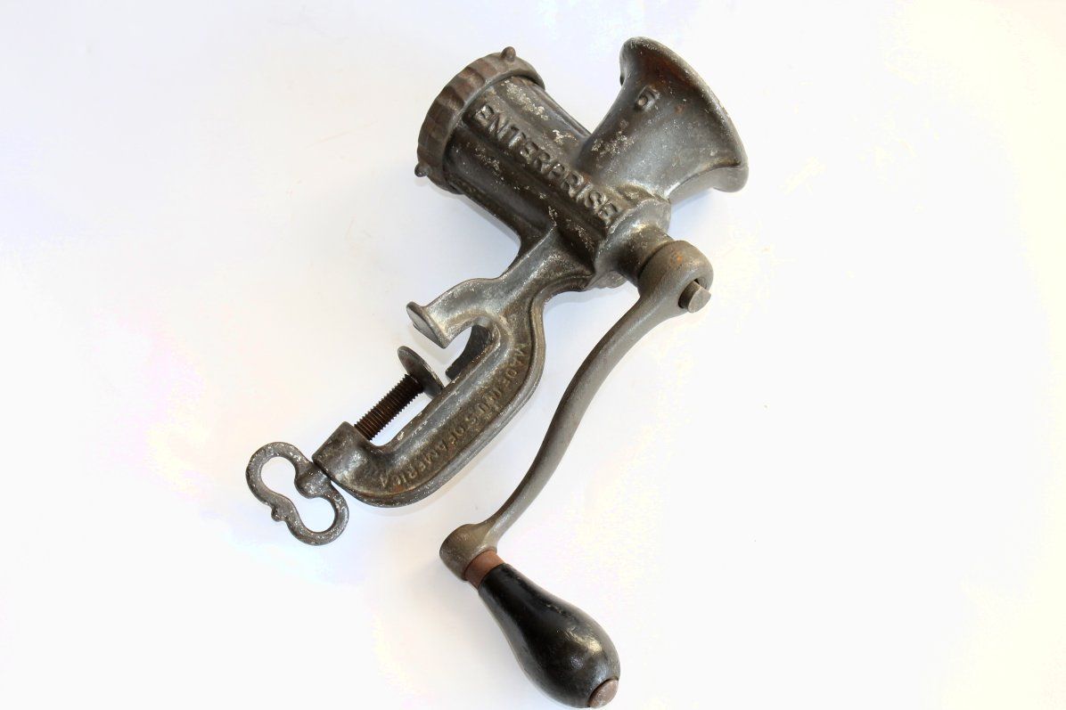 Antique ENTERPRISE 5 Meat Grinder Tinned 1930's USA eBay