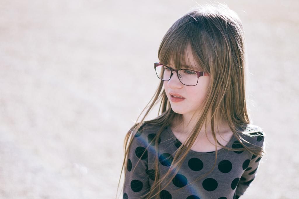 photo girl standing outside