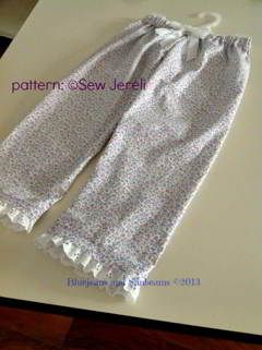 PJ Pants Pattern Testers