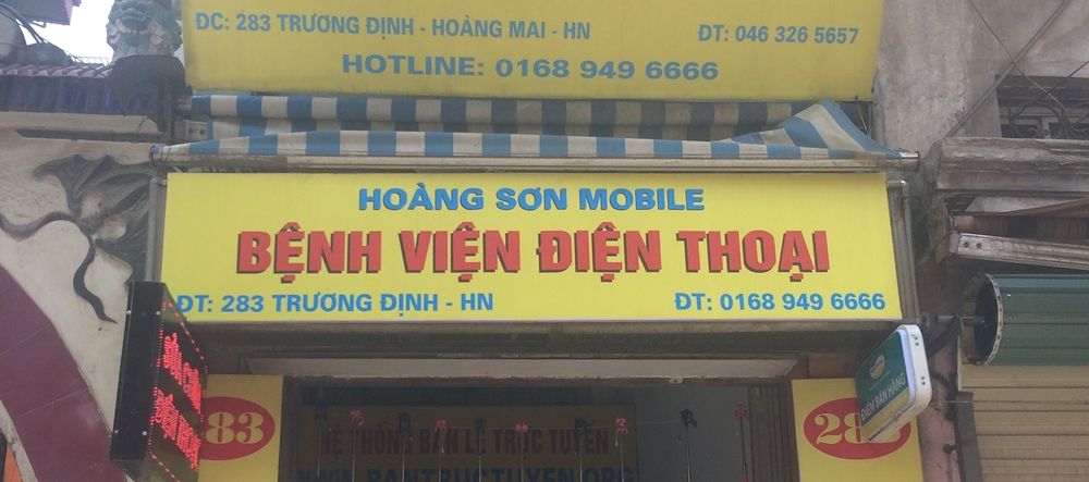 Sửa chữa điện thoại chuyên nghiệp, uy tín. 283 Trương Định Hà Nội.