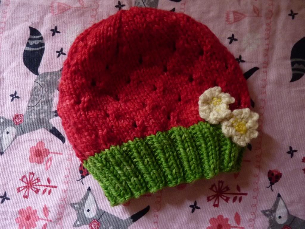 Newborn Strawberry Hat