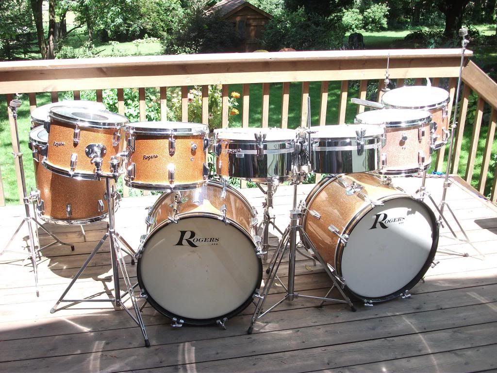 196769` Complete Rogers Double Set in Pink Champagne Sparkle with