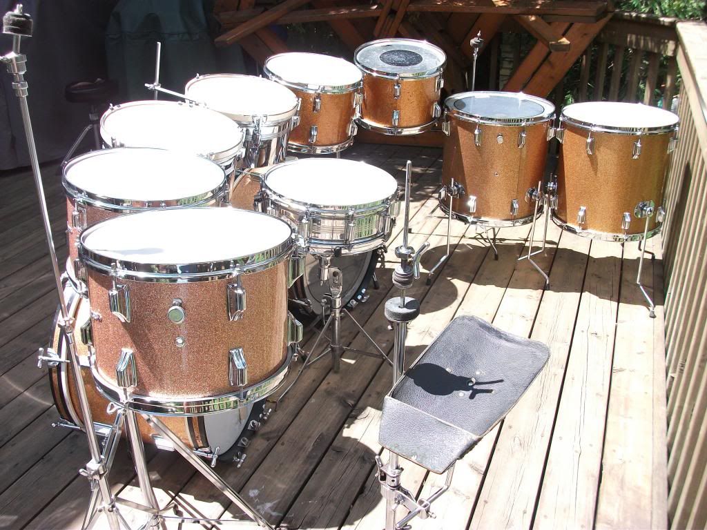 196769` Complete Rogers Double Set in Pink Champagne Sparkle with