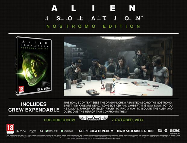 Los extras de Alien Isolation se podrán tener sin reservar 104
