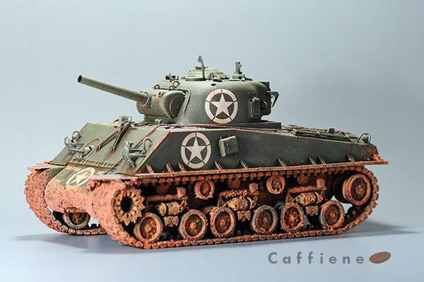 Sherman M4A3 (105mm) HVSS by Caffeine โดย CaFFieNe