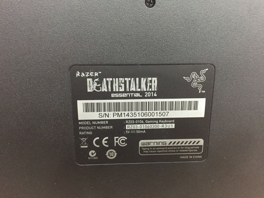 Keyboard Razer DeathStalker Essential 2014 - Headphone Razer Kraken Pro - Kraken USB .. Rẻ Bèo - 1