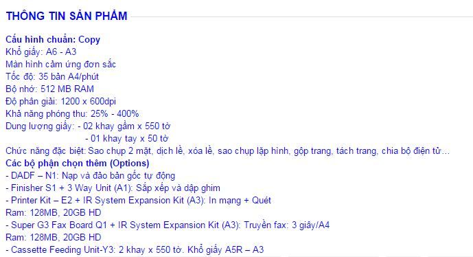 Photocopy Canon IR-3530 - Photocopy Fuji Document Centre 336 - Panasonic Kx-6040...Rẻ