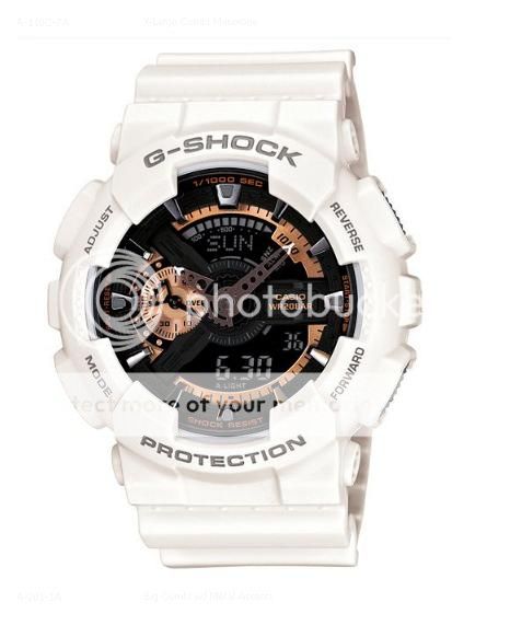 BRAND NEW** CASIO G SHOCK ANA DIGI XL CASE WHITE ROSE GOLD GA110RG