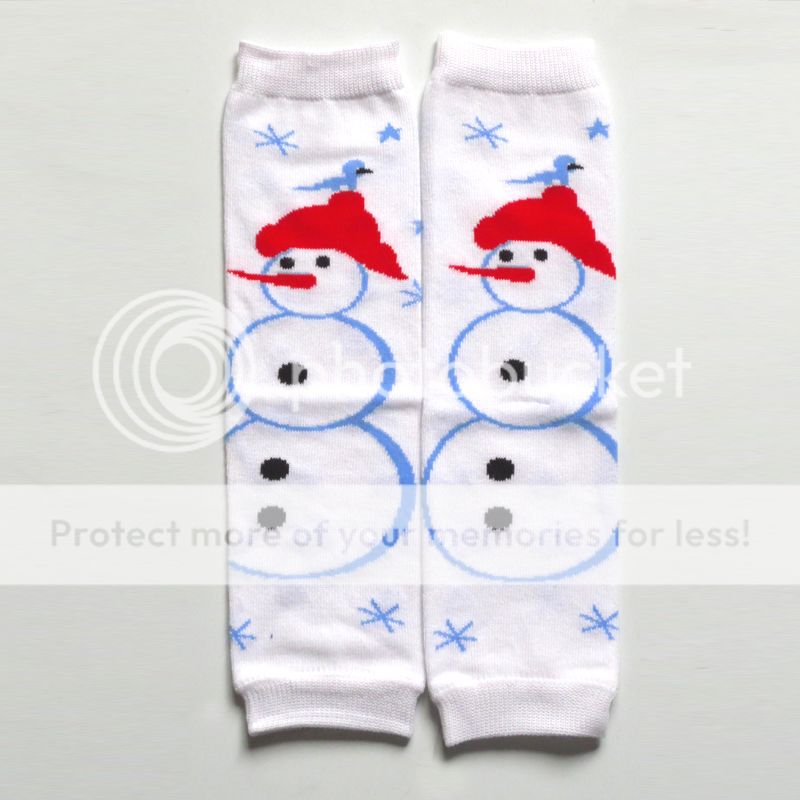 Foral Xmas Day Baby Legs Socks Christmas Toddler Girl Boy Kids Arm Leg Warmers