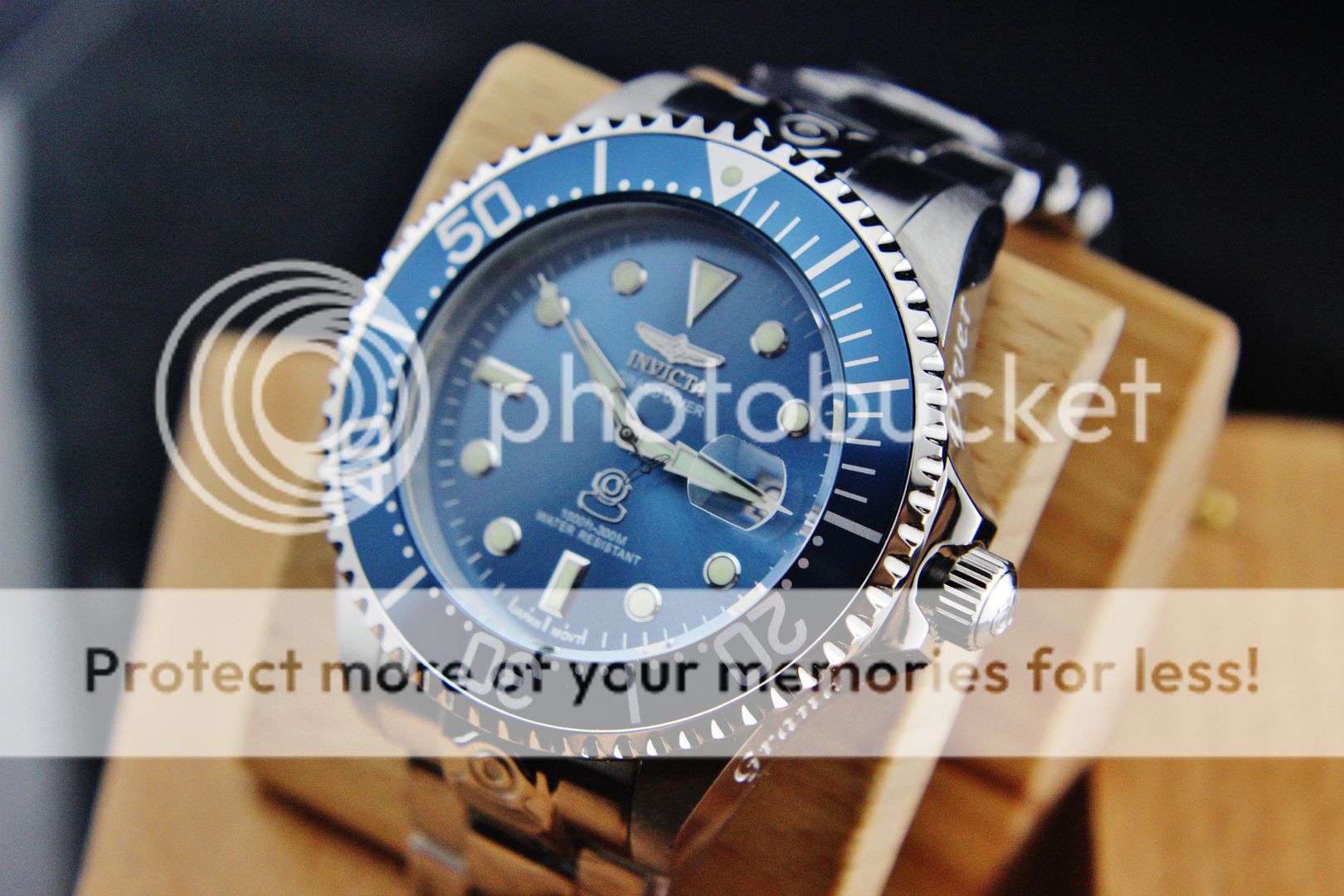 new invicta mens grand diver blue dial stainless